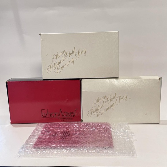 Handbags - Collection of NEW Vintage Gold Red Purse Clutch Fanny Pack IOB 4pc